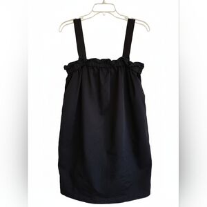 Everlane The Paperbag Dress in Black Organic Cotton - MEverlane Black Knit Dress